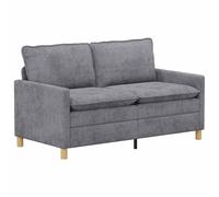vidaXL Sofá 156 x 81 x 87,5 cm Poliéster Multicolor Gris claro