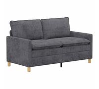 vidaXL Sofá 156 x 81 x 87,5 cm Poliéster Multicolor Gris oscuro