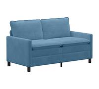 vidaXL Sofá 156 x 81 x 87,5 cm Tela Multicolor Azul