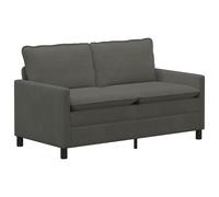 vidaXL Sofá 156 x 81 x 87,5 cm Tela Multicolor Gris oscuro
