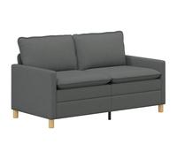 vidaXL Sofá 156 x 81 x 87,5 cm Tela Multicolor Gris oscuro