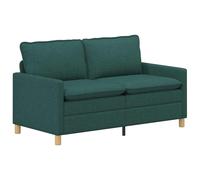 vidaXL Sofá 156 x 81 x 87,5 cm Tela Multicolor Verde oscuro