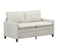 vidaXL Sofá 156 x 81 x 87,5 cm Terciopelo Multicolor Crema