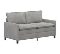 vidaXL Sofá 156 x 81 x 87,5 cm Terciopelo Multicolor Gris claro