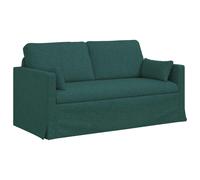 vidaXL Sofá 158 x 78 x 80 cm tela Multicolor Verde oscuro