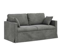 vidaXL Sofá 158 x 78 x 80 cm Terciopelo Multicolor Gris