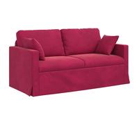 vidaXL Sofá 158 x 78 x 80 cm Terciopelo Multicolor Rojo vino tinto