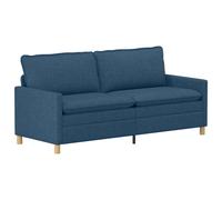 vidaXL Sofá 196 x 81 x 87,5 cm Tela Multicolor Azul