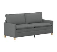 vidaXL Sofá 196 x 81 x 87,5 cm Tela Multicolor Gris oscuro