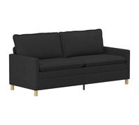 vidaXL Sofá 196 x 81 x 87,5 cm Tela Multicolor Negro
