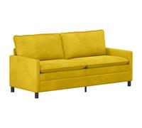 vidaXL Sofá 196 x 81 x 87,5 cm Terciopelo Multicolor Amarillo