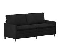 vidaXL Sofá 196 x 81 x 87,5 cm Terciopelo Multicolor Negro