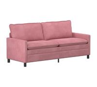 vidaXL Sofá 196 x 81 x 87,5 cm Terciopelo Multicolor Rosa