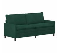 vidaXL Sofá 196 x 81 x 87,5 cm Terciopelo Multicolor Verde oscuro