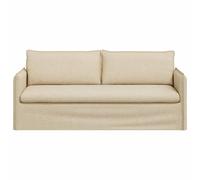 vidaXL Sofá 196 x 82 x 85 cm tela Crema