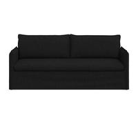 vidaXL Sofá 196 x 82 x 85 cm tela Negro