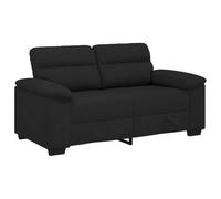 vidaXL Sofá 2 plazas Tela Negro 160x81x84 cm, sofá, sofá de Dos plazas, sofá de 2 plazas de Tela, sofá de 2 plazas, sofá de Tela, sofá de Dos plazas de Tela