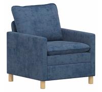 vidaXL Sofá 76 x 81 x 87,5 cm Poliéster Multicolor Azul