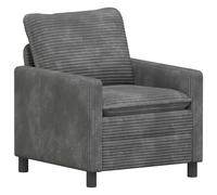 vidaXL Sofá 76 x 81 x 87,5 cm Poliéster Multicolor Gris claro