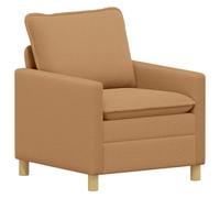vidaXL Sofá 76 x 81 x 87,5 cm Tela Multicolor Beige
