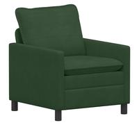 vidaXL Sofá 76 x 81 x 87,5 cm Tela Multicolor Verde selva