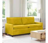 vidaXL Sofá Amarillo 196 x 81 x 87,5 cm Terciopelo