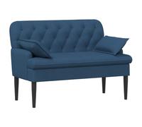 vidaXL Sofá Amoroso con Botones Acolchados Azul 111 x 68 x 80 cm Tela,