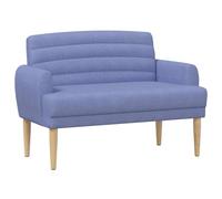 vidaXL Sofá Amoroso con Botones Acolchados Azul Jeans 116 x 67 x 80 cm