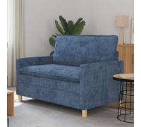 vidaXL Sofá Azul 126 x 81 x 87,5 cm Poliéster