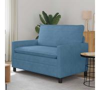 vidaXL Sofá Azul 126 x 81 x 87,5 cm Tela
