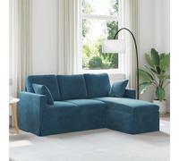 vidaXL Sofá Azul 178 x 134 x 80 cm Terciopelo