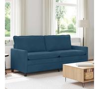 vidaXL Sofá Azul 196 x 81 x 87,5 cm Terciopelo