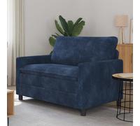 vidaXL Sofá Azul marino 126 x 81 x 87,5 cm Poliéster