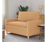 vidaXL Sofá Beige 126 x 81 x 87,5 cm Tela