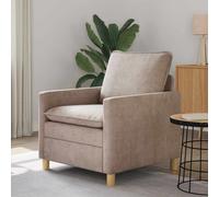 vidaXL Sofá Beige 76 x 81 x 87,5 cm Poliéster
