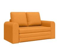 vidaXL Sofá Cama 60cm Amarillo Oscuro Tela, Sofá Cama Rectangular Moderno, Asiento versátil, Durable, Compacto, Ideal para tu Sala de Estar