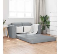 vidaXL Sofá cama 60cm Gris Claro tela