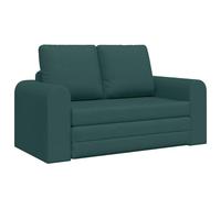 vidaXL Sofá Cama 60cm Verde Oscuro Tela, Sofá Cama Rectangular Moderno, Asiento versátil, Durable, Compacto, Ideal para tu Sala de Estar