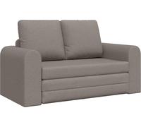 vidaXL Sofá cama color taupé, 148 x 71 x 83 cm, tapizado en tela