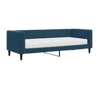 vidaXL Sofá cama con colchón terciopelo azul 80x200 cm