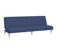 vidaXL Sofá cama de 2 plazas tela azul
