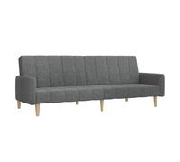 vidaXL Sofá cama de 2 plazas tela gris claro
