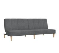 vidaXL Sofá cama de 2 plazas tela gris claro