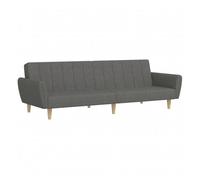 vidaXL Sofá cama de 2 plazas tela gris claro