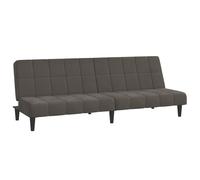 vidaXL Sofá cama de 2 plazas terciopelo gris oscuro