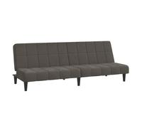 vidaXL Sofá cama de 2 plazas terciopelo gris oscuro