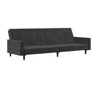 vidaXL – Sofá cama 2 plazas – Diván extensible, cama de invitados – Terciopelo gris oscuro