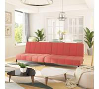 Sofá Cama De 2 Plazas Terciopelo Rosa Vidaxl