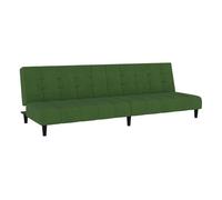 vidaXL Sofá cama de 2 plazas terciopelo verde oscuro