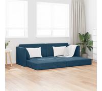 Sofá-cama De Piso Azul 213 X 70 X 77 Cm Terciopelo Vidaxl